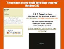Tablet Screenshot of knrconstruction.net